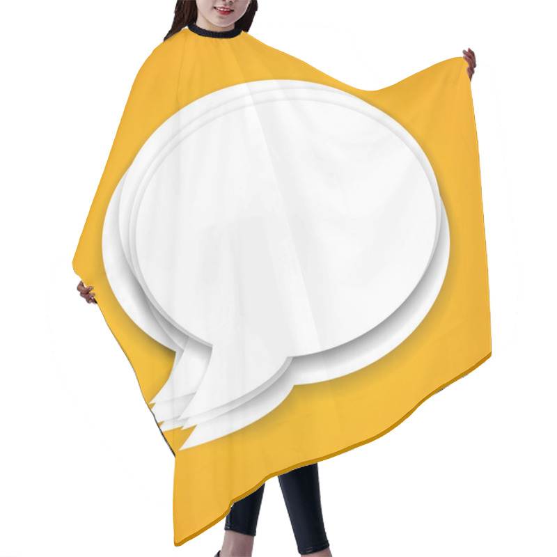 Personality  Vector Chat Bubbles With Place For Text Hair Cutting Cape