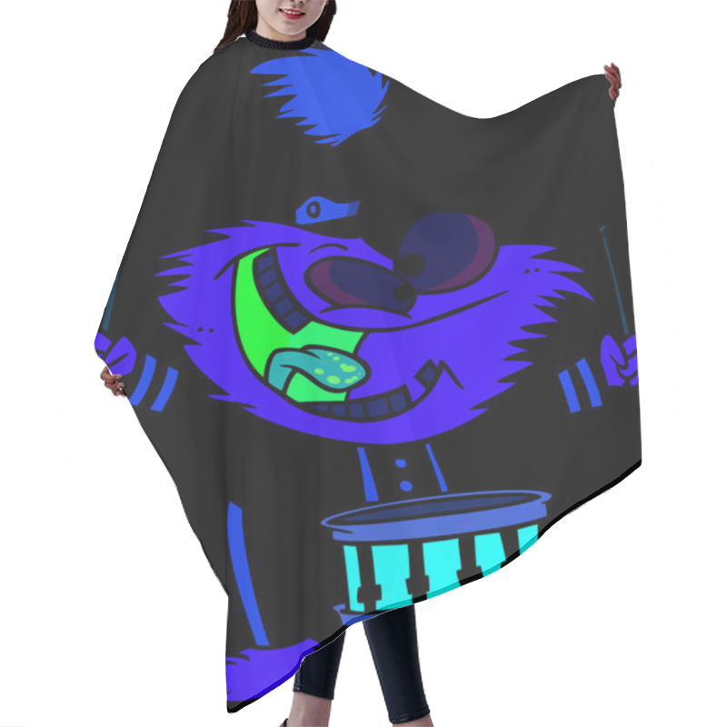 Personality  Cartoon Monster Drums Hair Cutting Cape