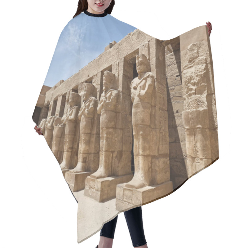 Personality  The Great Hypostyle Hall And Clouds At The Temples Of Karnak (ancient Thebes). Luxor, Egypt Hair Cutting Cape