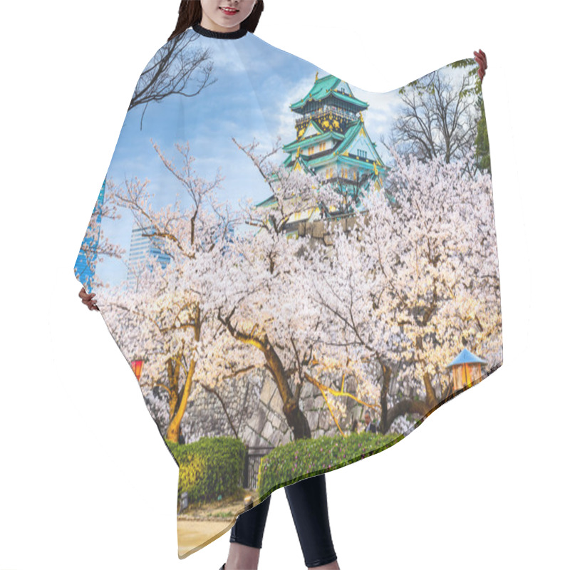 Personality  Osaka Castle In Spring Hair Cutting Cape