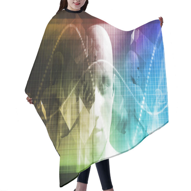 Personality  System Integration Concept Hair Cutting Cape