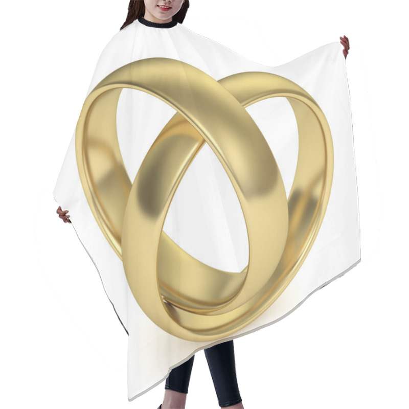 Personality  Wedding Rings Hair Cutting Cape