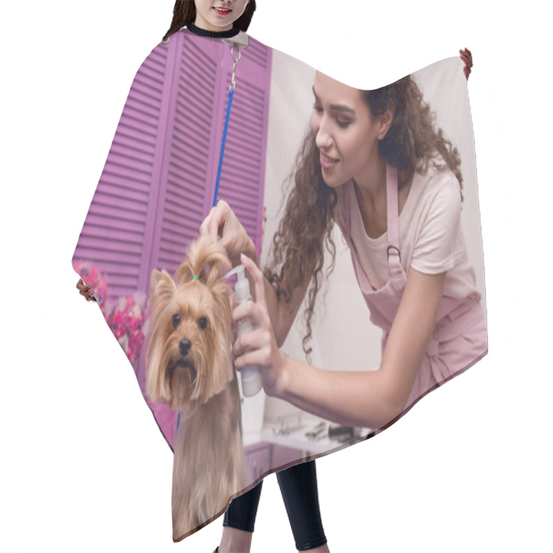 Personality  Groomer Grooming Dog Hair Cutting Cape