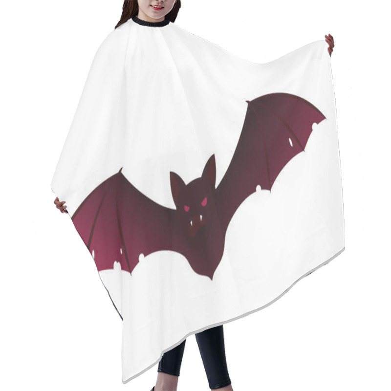 Personality  Scary Bloody Vampire Bat Cartoon Illustration - Halloween Concept Hair Cutting Cape