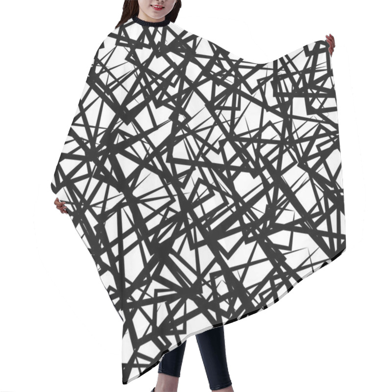 Personality  Scattered Squares Abstract Pattern Hair Cutting Cape