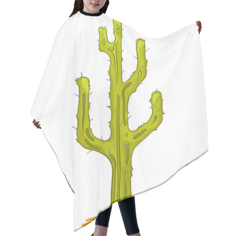 Personality  Cartoon Nature Plant Cactus Hair Cutting Cape