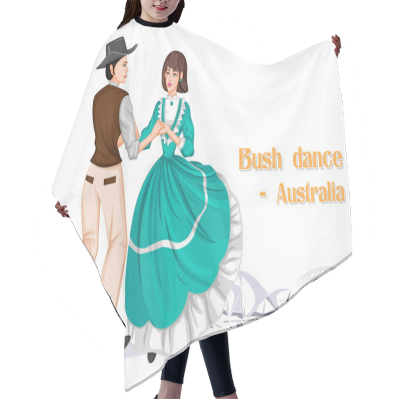 Personality  Australian Couple Performing Bush Dance Of Australia Hair Cutting Cape