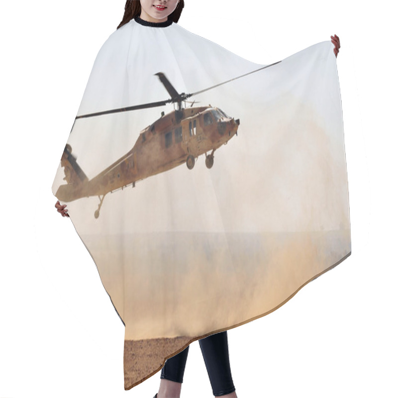 Personality  Israeli Sikorsky UH-60 Black Hawk Helicopter Hair Cutting Cape