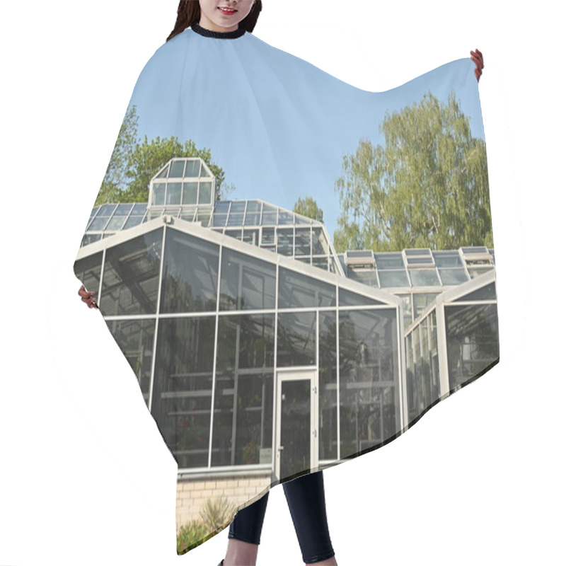 Personality  Botanical Garden Greenhouse For Growing Decorative Exotic Plants Hair Cutting Cape