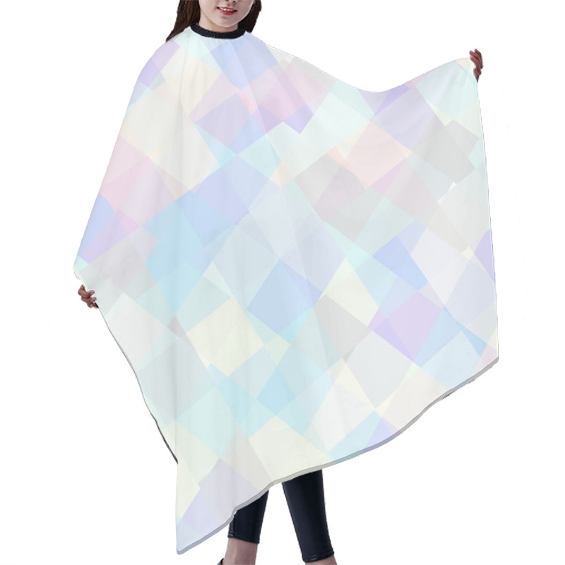 Personality  Geometric Abstract Pattern In Low Poly Style. Hair Cutting Cape