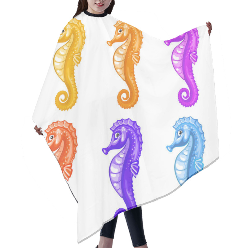 Personality  Sea Horse Hair Cutting Cape