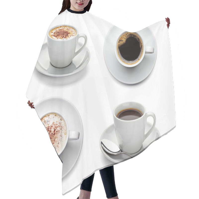 Personality  Coffee Cup Drink Hair Cutting Cape