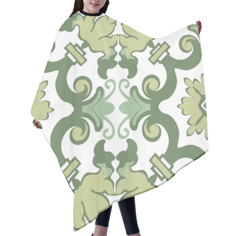 Personality  Vector Ceramic Tiles With Seamless Pattern Hair Cutting Cape