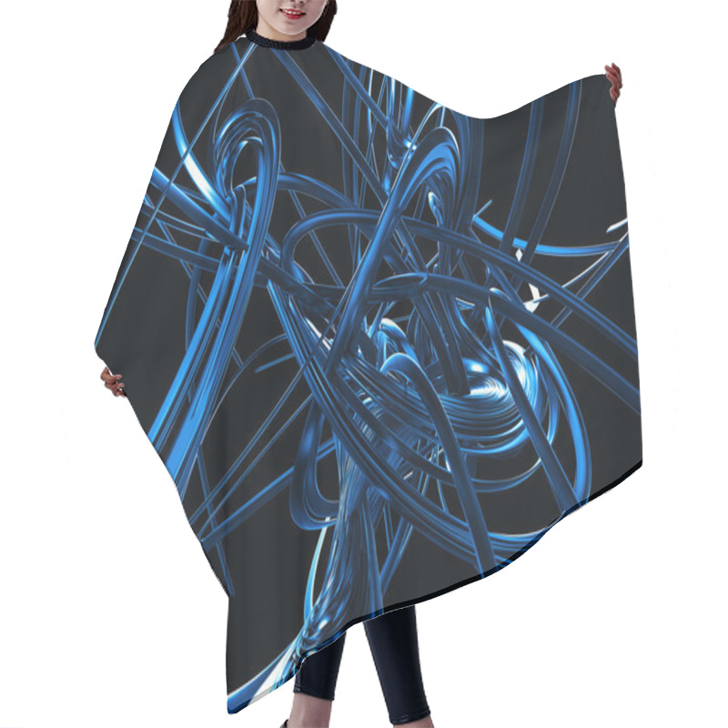 Personality  Abstract Lines Hair Cutting Cape