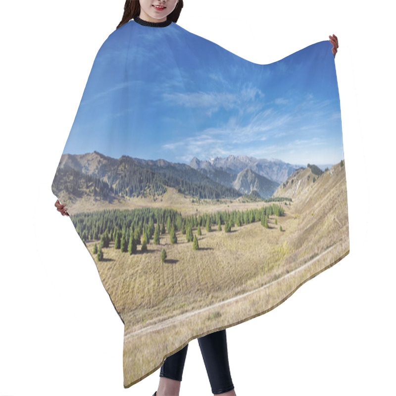 Personality  Mountain Valley Panorama Hair Cutting Cape