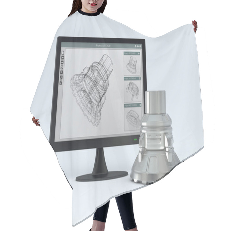 Personality  Mechanical Project Hair Cutting Cape