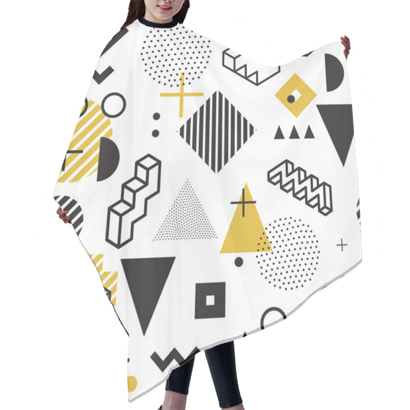 Personality  Seamless Abstract Pattern Hair Cutting Cape