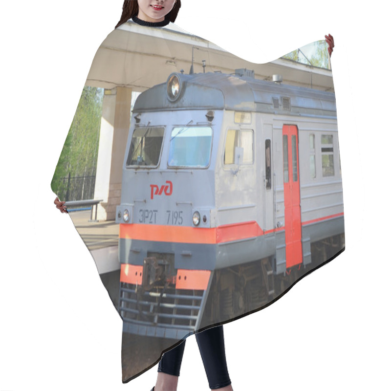 Personality  Suburban Electric Train. Hair Cutting Cape