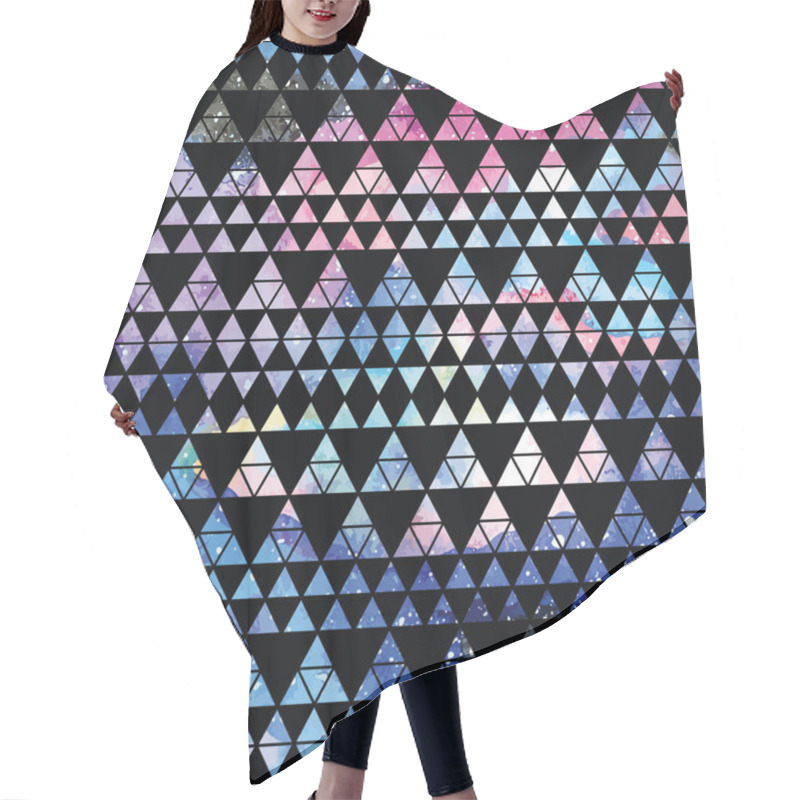 Personality  Galaxy Seamless Pattern. Hair Cutting Cape