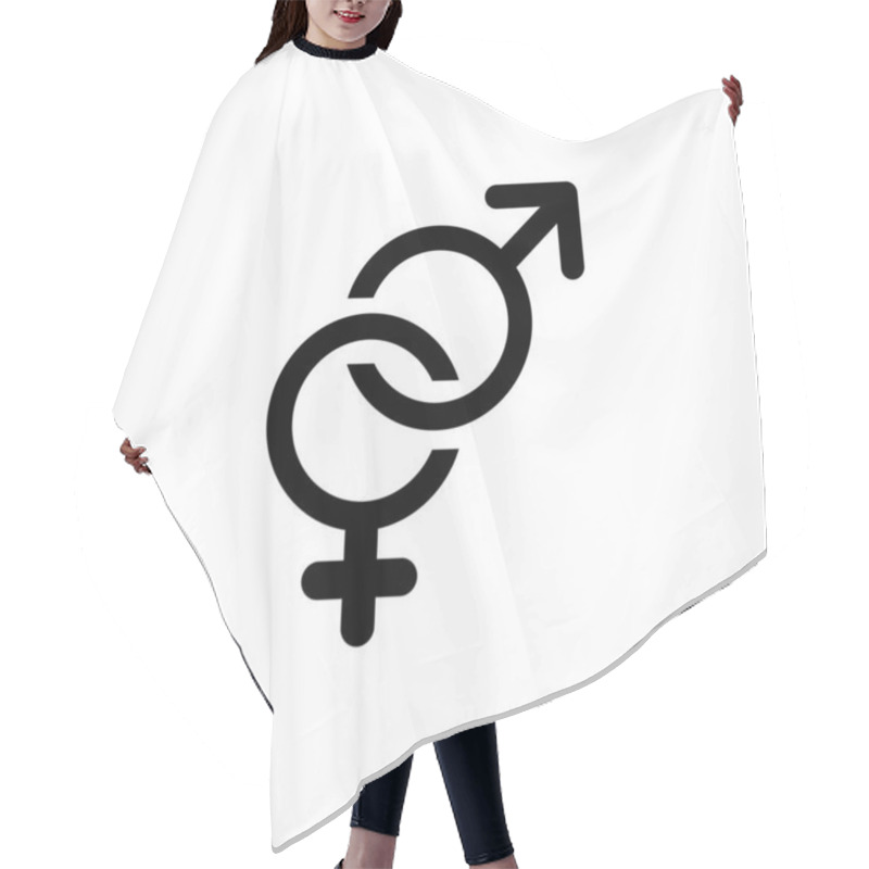 Personality  In Fertility Icon On White Background Hair Cutting Cape