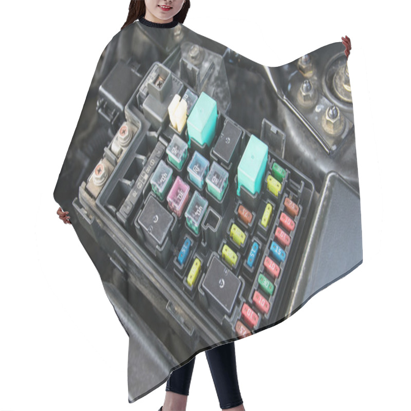 Personality  Fuse Box Hair Cutting Cape