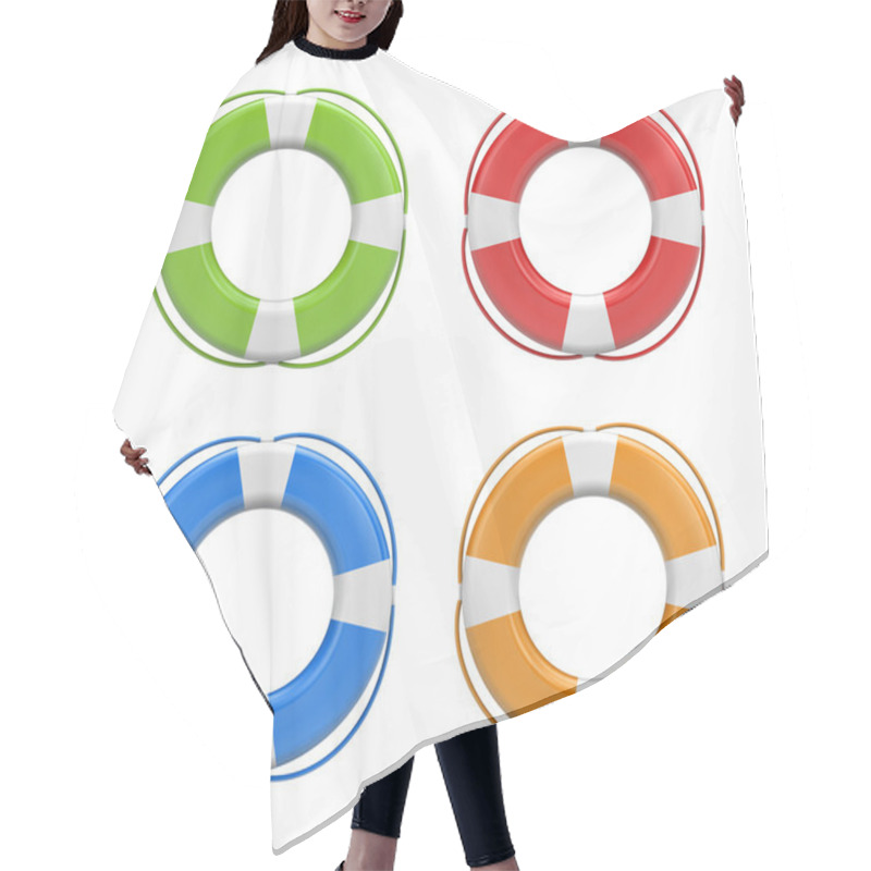 Personality  Set Of Life Buoys Hair Cutting Cape