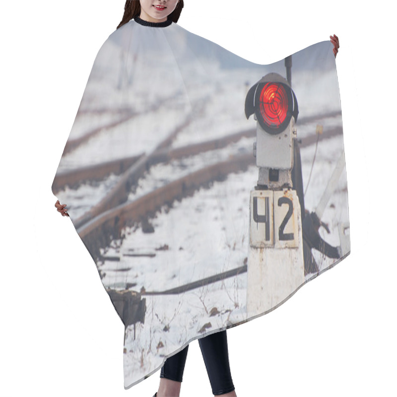 Personality  Railroad Tracks Hair Cutting Cape