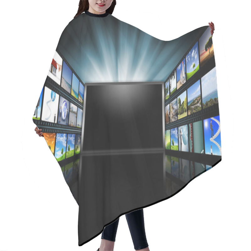 Personality  Computer Screens With Images Hair Cutting Cape