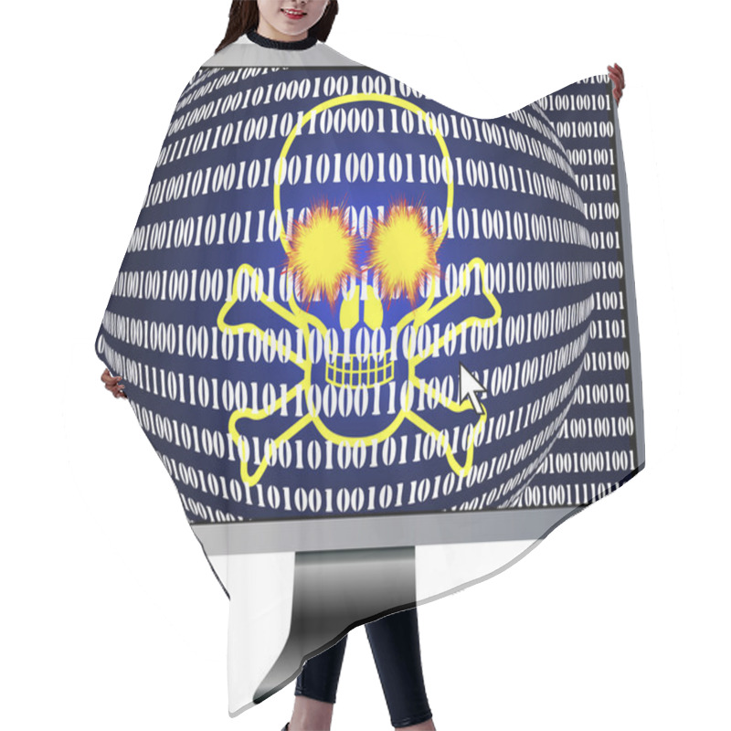 Personality  Cyber Warfare Hair Cutting Cape