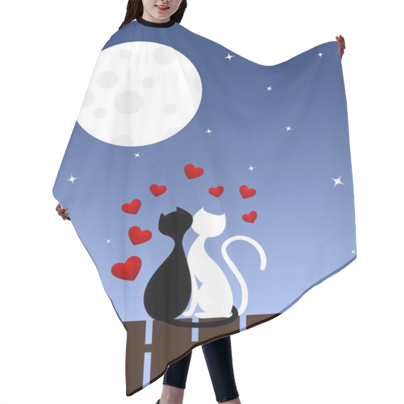 Personality  Cats In Love Hair Cutting Cape