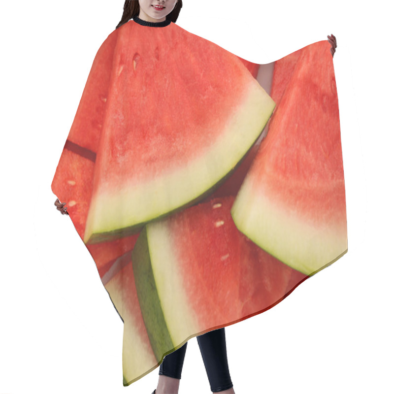 Personality  Triangle Slices Of Watermelon Hair Cutting Cape