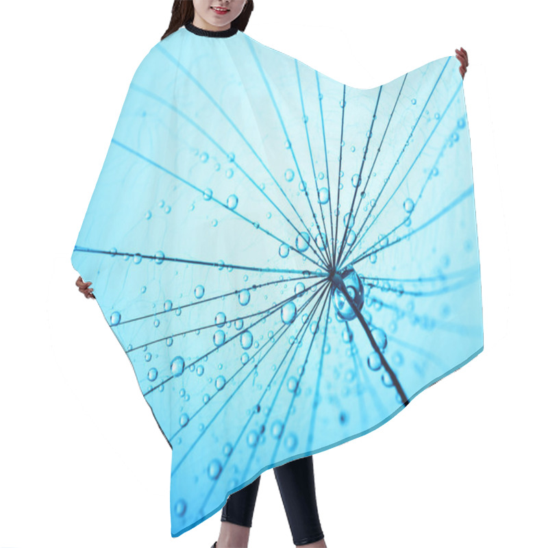 Personality  Dandelion Seeds With Water Drops Hair Cutting Cape