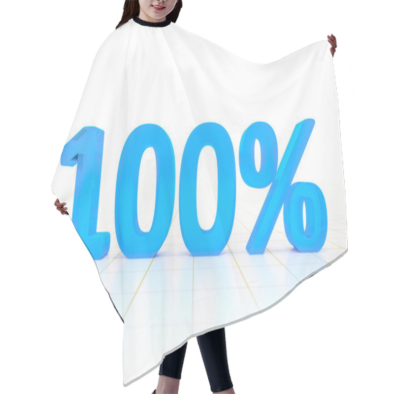 Personality  Hundred Percent Blue Sign Hair Cutting Cape