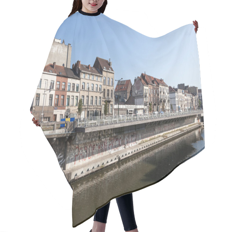 Personality  Charleroi Canal In Brussel, Belgium Hair Cutting Cape