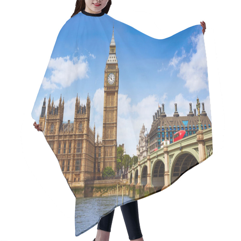 Personality  Big Ben London Clock Tower In UK Thames Hair Cutting Cape