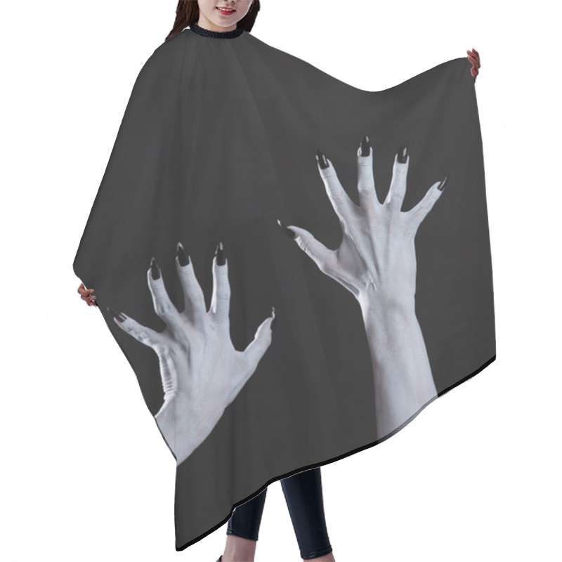 Personality  White Ghost Or Witch Hands Hair Cutting Cape