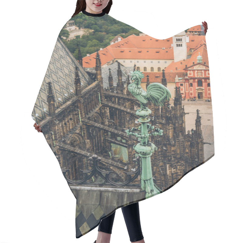 Personality  Detail Of Beautiful Prague Castle And Rooftops In Prague, Czech Republic  Hair Cutting Cape