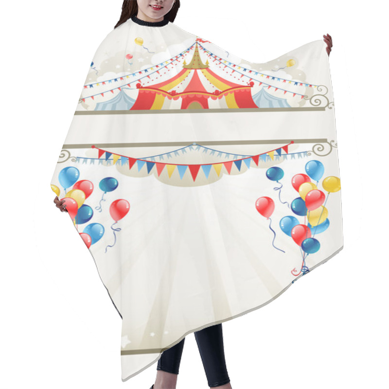 Personality  Circus Frame Hair Cutting Cape