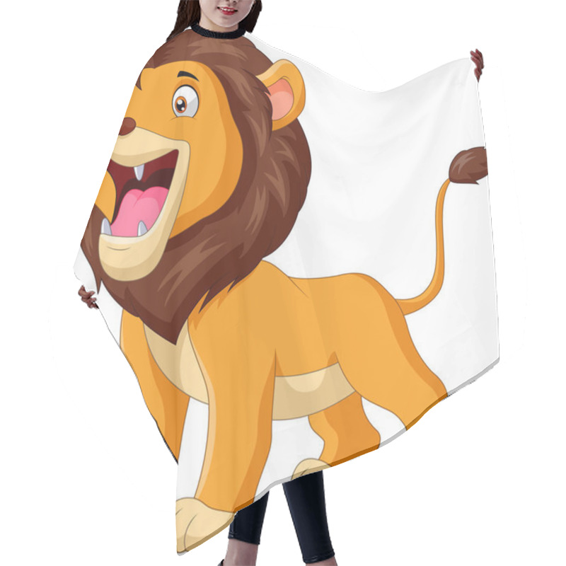 Personality  A Cute Cartoon Lion Roaring Hair Cutting Cape