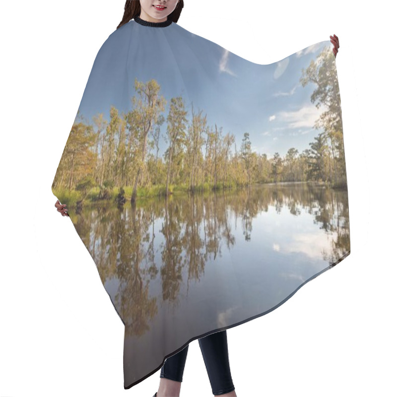 Personality  A Mesmerizing View Of The Lake At Daytime In New Orleans, Louisiana Hair Cutting Cape