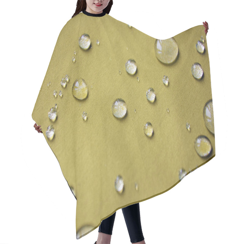 Personality  Waterproof Coating Textile, Background With Water Drops. Hair Cutting Cape