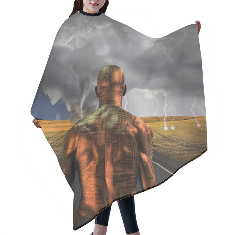 Personality  Tin Man Hair Cutting Cape