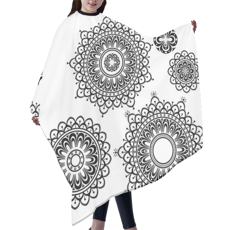 Personality  Ornament Pattern With Pattern Brash Hair Cutting Cape