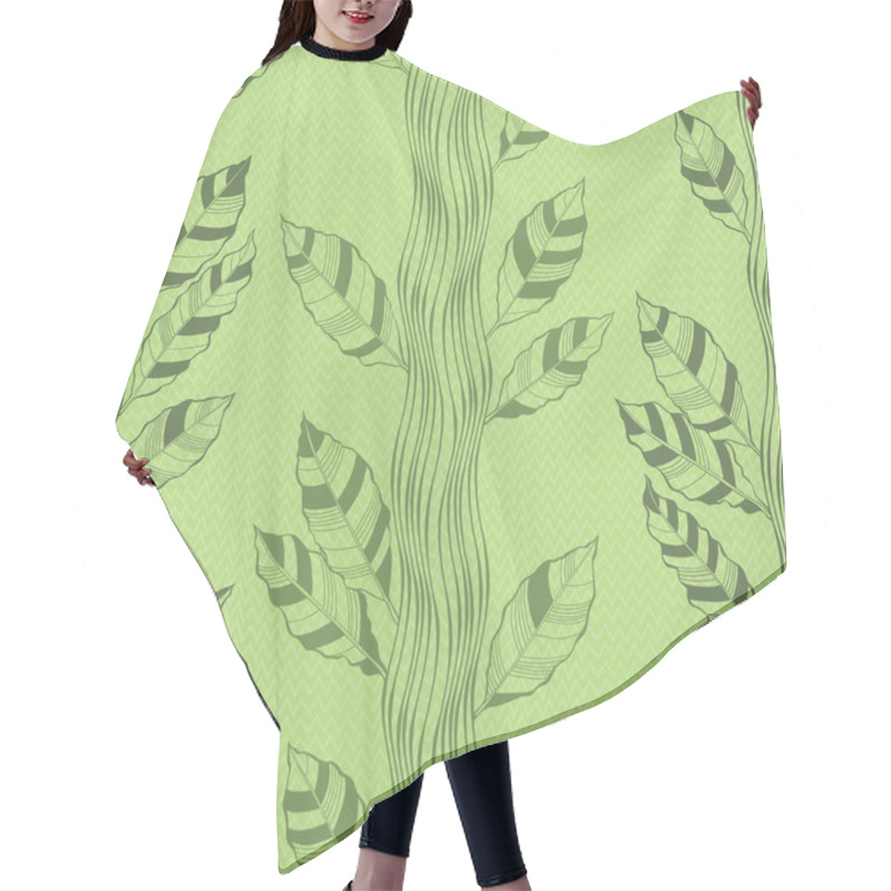 Personality  Pattern With Trees And Leaves Hair Cutting Cape