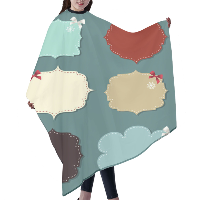 Personality  Set Of Different Speech Bubbles, Design Elements Hair Cutting Cape