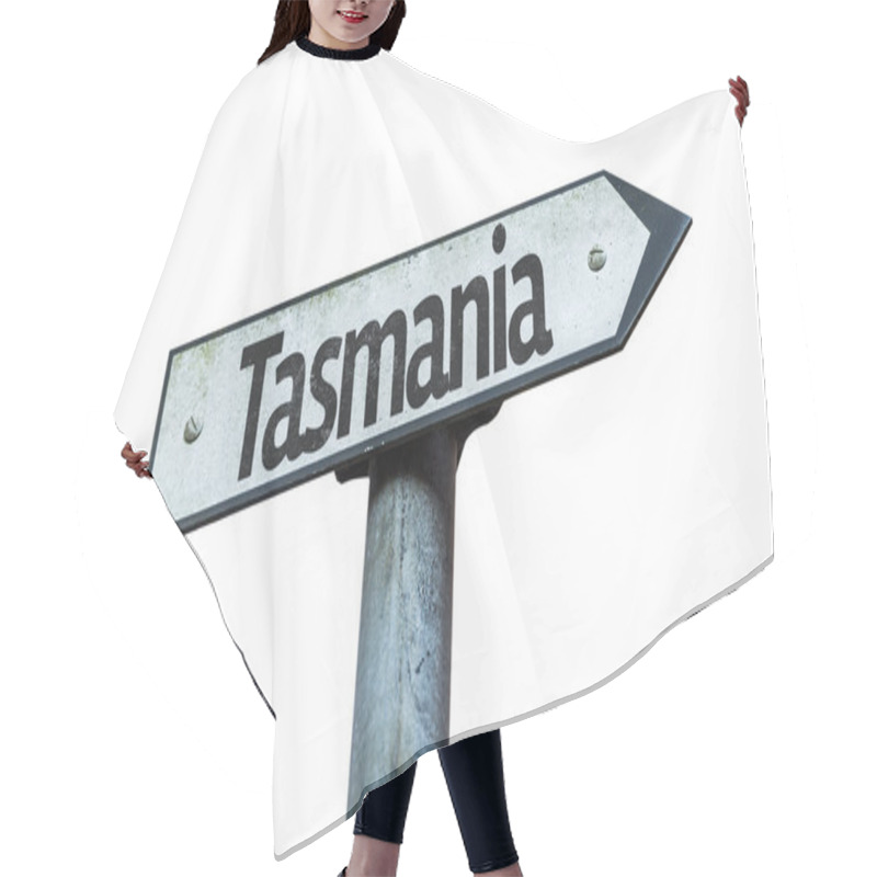 Personality  Text Tasmania On Sign Hair Cutting Cape