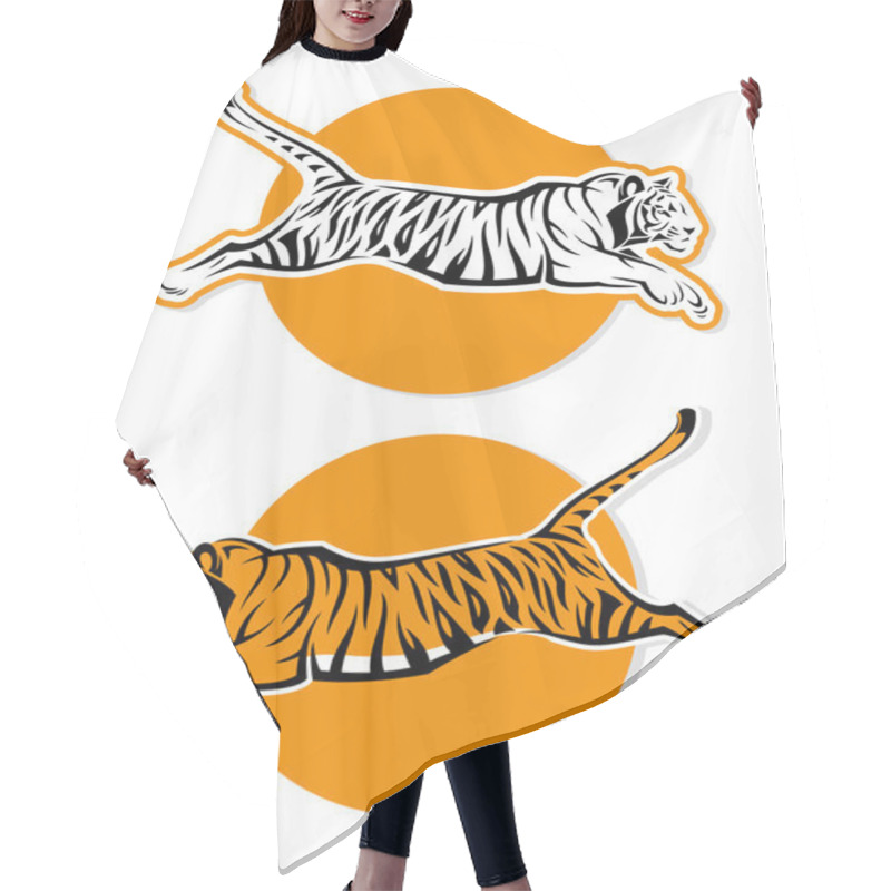 Personality  Isolated Tiger Sign Hair Cutting Cape