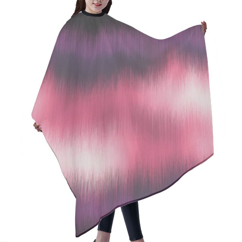 Personality  Soft Blurry Ikat Gradient Ombre Seamless Pattern Hair Cutting Cape