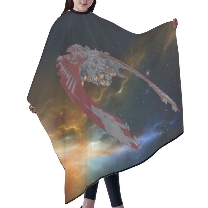 Personality  Space Ship Hair Cutting Cape