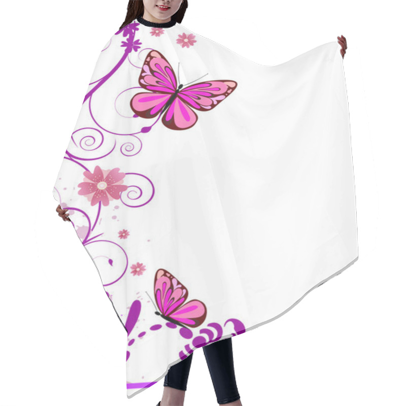 Personality  Floral Design Hair Cutting Cape